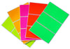 Rectangular stickers 4 x 2 inch Combo colors 102mm x 51mm