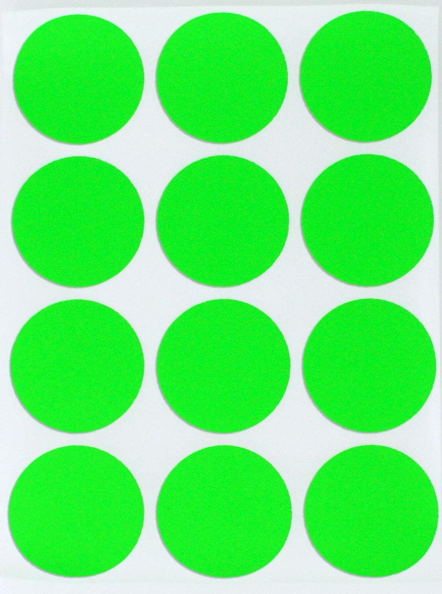 Dot stickers 1.5 inch Neon colors 38mm – Royal Green Market