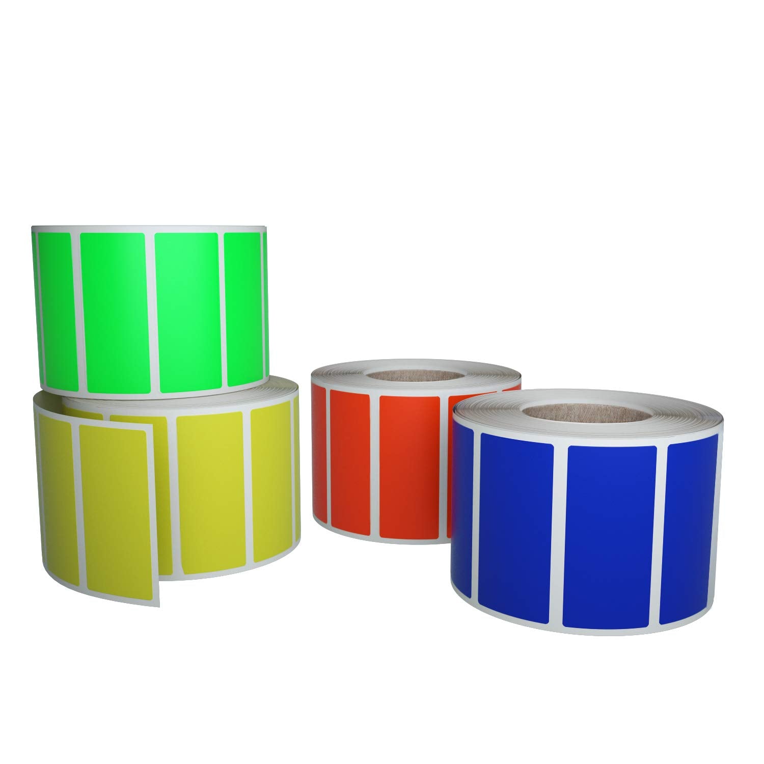 Rectangular stickers rolls 1.57 x 0.75 inch Color coding labels 40mm x ...