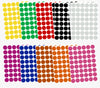 Colored Dot Stickers for Children's Crafts, Games, and Arts.