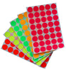 Dot stickers 3/4 inch Neon colors 19mm