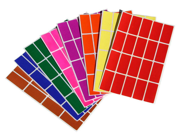 Color Coding Labels Shape Sticker Value Pack Assorted Sizes 5 Colors  Stickers - 875 Pack