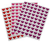 Valentines Day Heart Shape 1/2" Combo Colors Stickers 13mm
