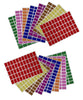 Rectangular stickers 1 x 0.625 inch Combo colors 25.5mm x 16mm