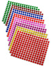 Dot stickers (Approximately 1/4 inch) 5/16" Combo colors 8mm