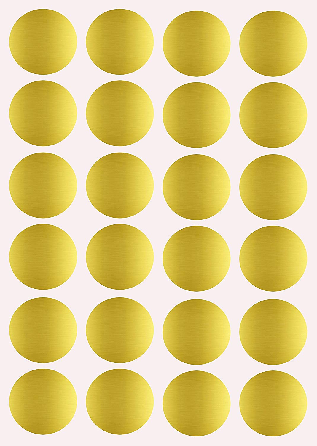 1008 Gold Dot Stickers 1/4 Inch - Circle Labels For Organizing & Color Coding