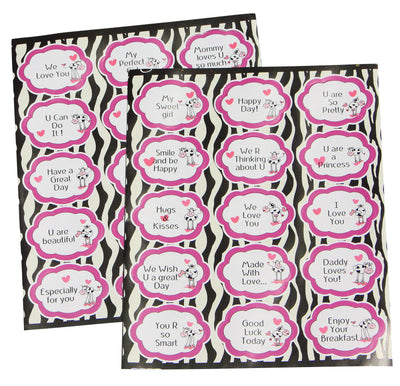 Girls Inspirational Encouraging Stickers - 30 Pack