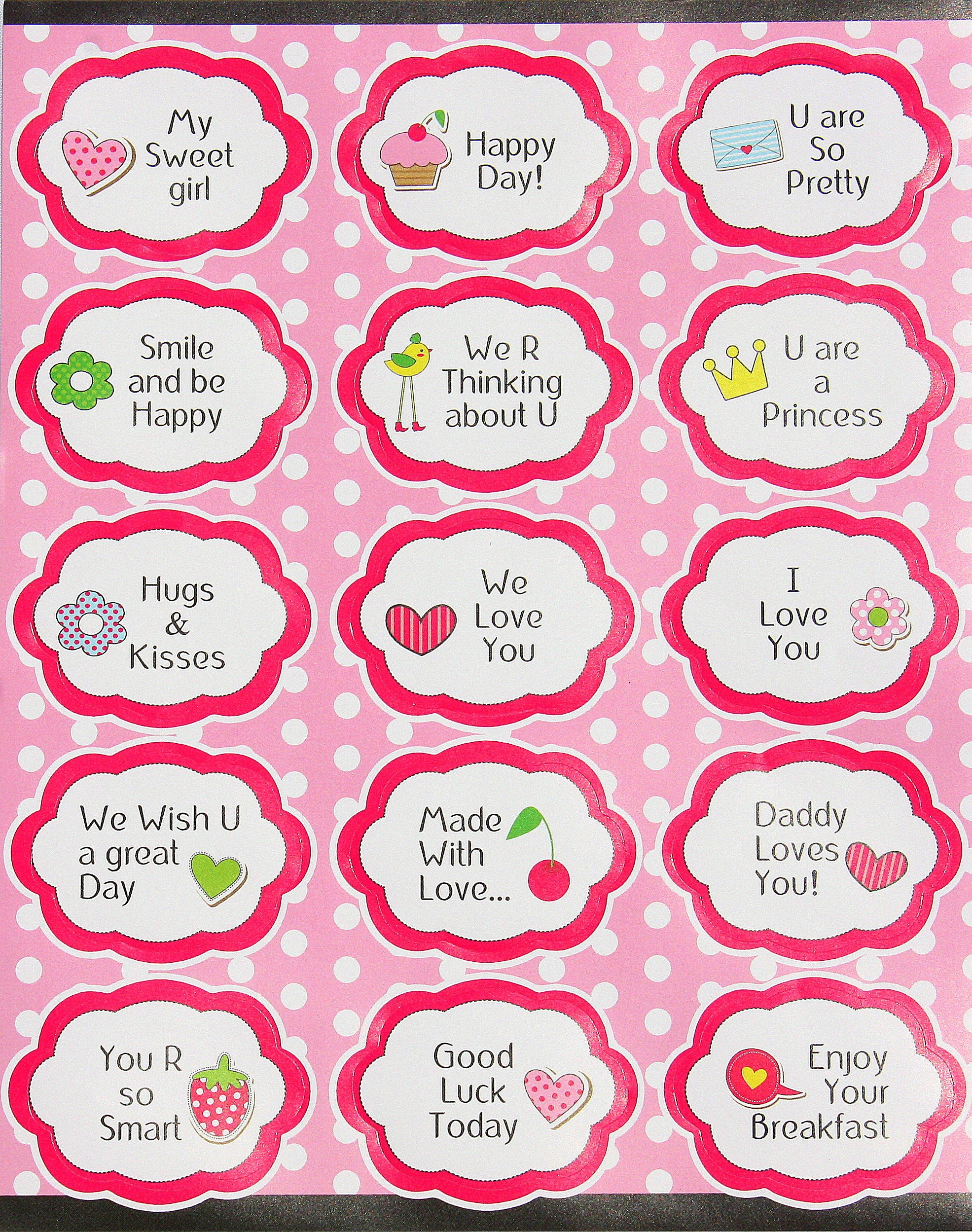 Stickers For Girls Motivational Labels For Kids - 30 Pack – Royal