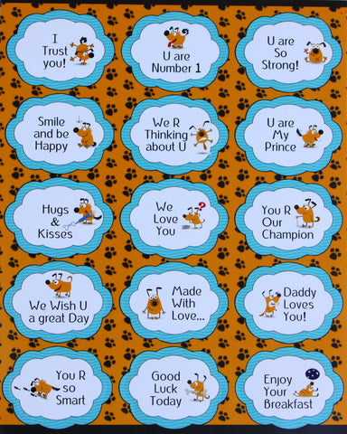 Cute Motivational Stickers for Kids - 30 Pack