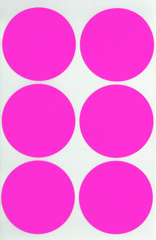Dot stickers 2 inch Neon colors 50mm