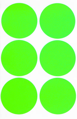 Dot stickers 2 inch Neon colors 50mm