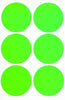 Dot stickers 2 inch Neon colors 50mm