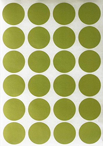 Royal Green Colored Sticker Dots for Invitation Seals and Embellishments  Easter Colors for Egg Hunt - Pastel Green (19mm) 3/4 inch - 280 Pack