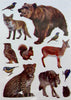 Safari Animal Stickers for Kids Arts and Crafts, Scrapbooking, Jungle Animal Stickers, Zoo Animal Stickers Elephants, Lions, Tigers and Monkeys