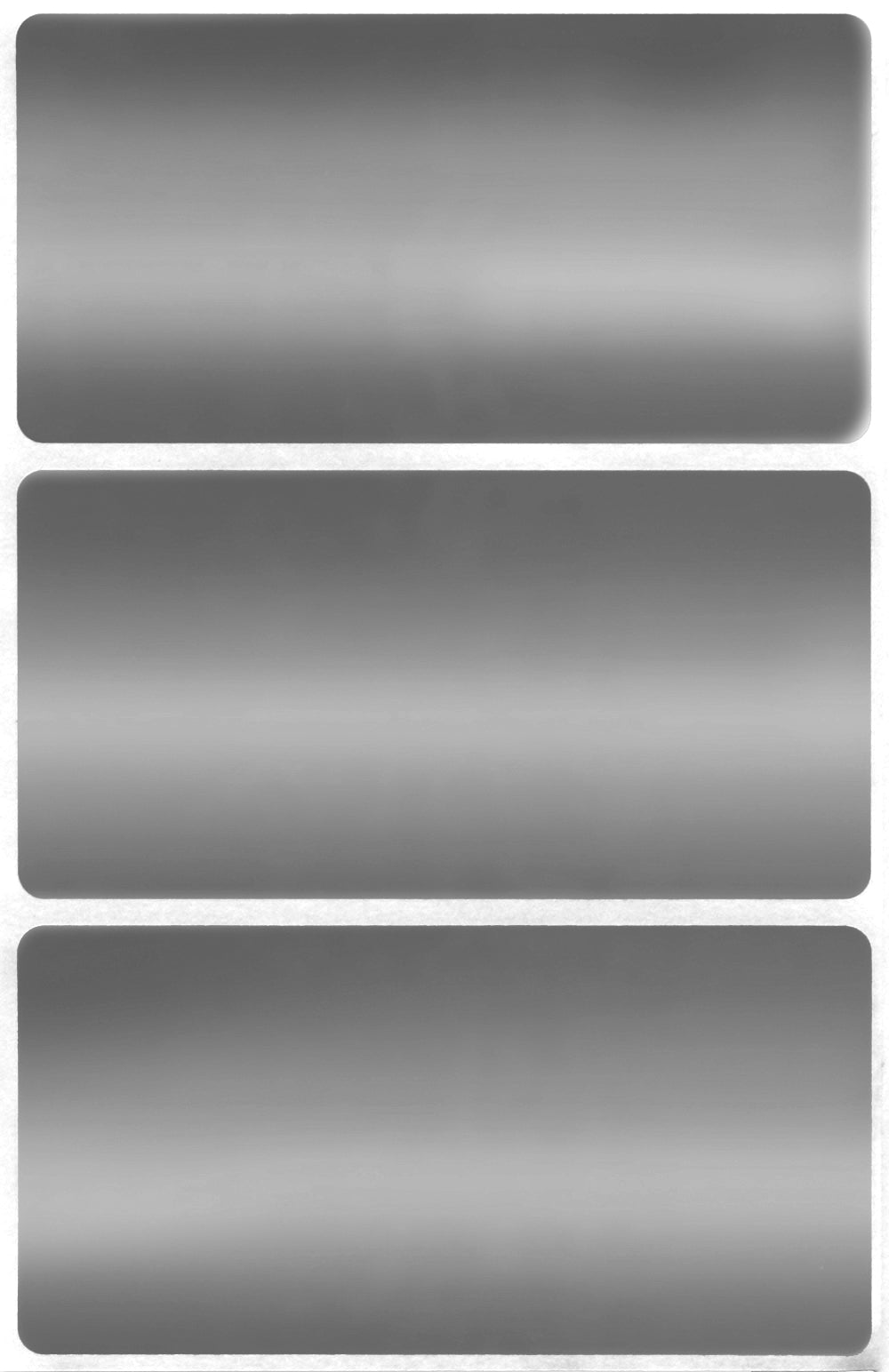 Rectangular stickers 4 x 2 inch Metallic colors 102mm x 51mm – Royal ...