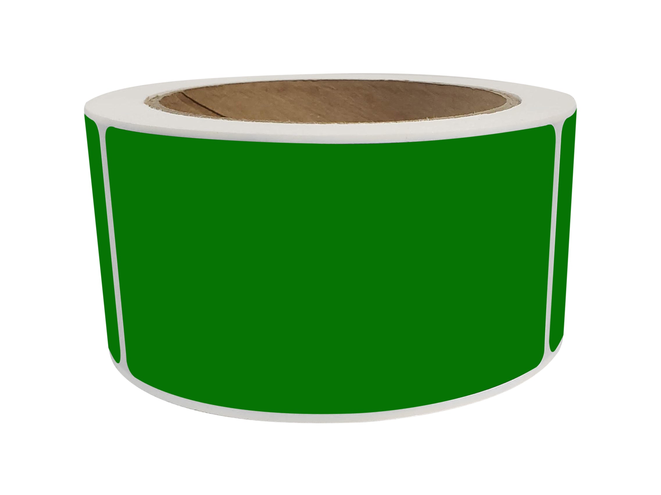 Rectangular Stickers 4x2 inch Label Rolls (100mm x 51mm) – Royal Green ...