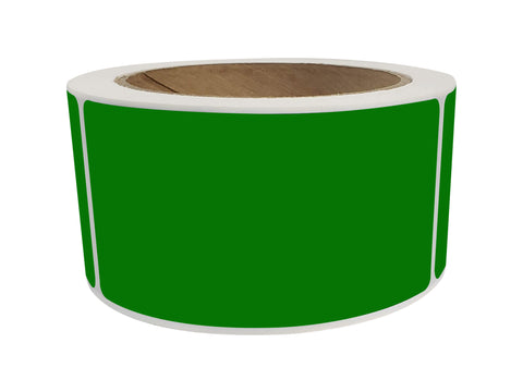 Rectangular Stickers 4x2 inch Label Rolls (100mm x 51mm) – Royal Green ...