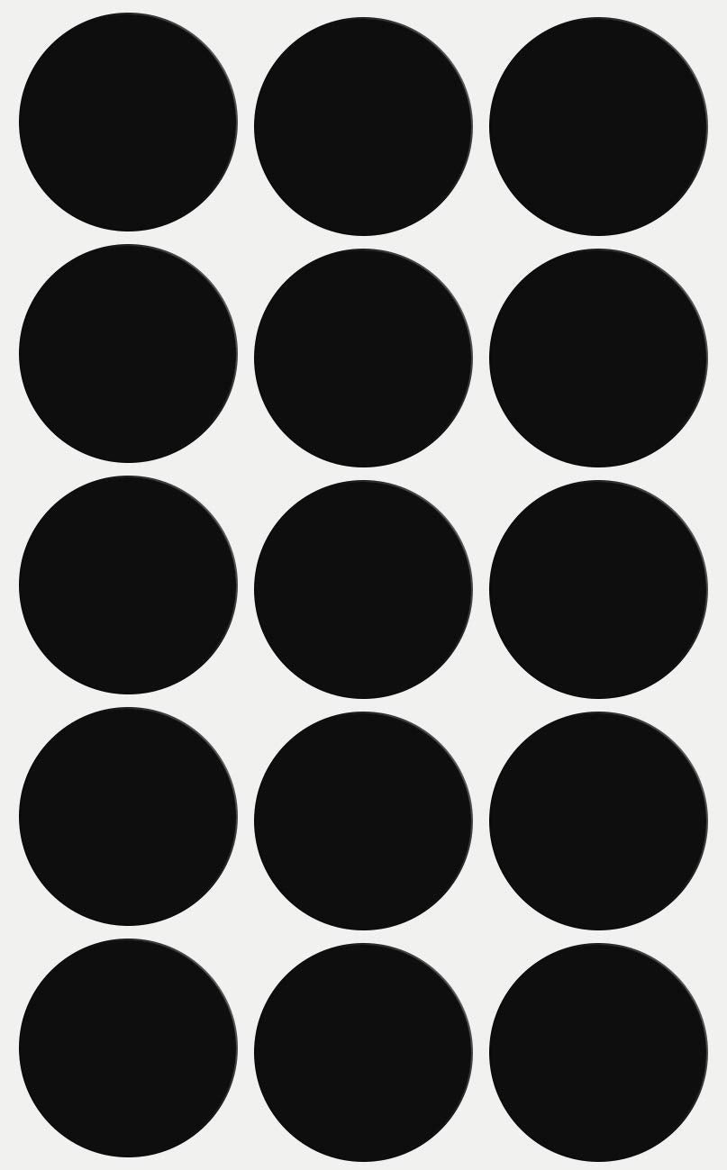 Dot Stickers 1.25 inch Classic Colors 30mm 750 Pack / Black