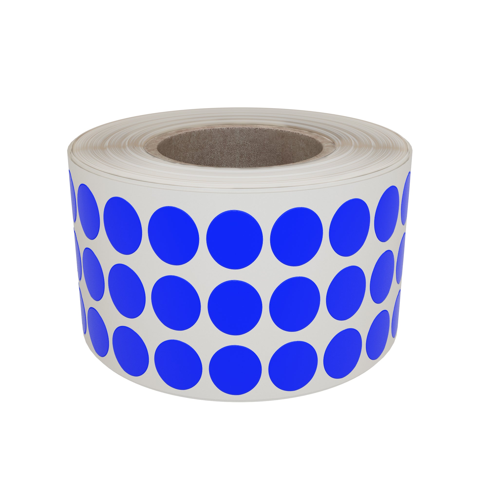 Royal Green Blue Colored Dot Stickers 1/4 inch (8mm) Color Coding Label on Roll 0.25 in - 2000 Pack