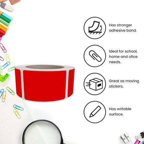 Rectangular Stickers 3x2 inch Label Rolls (76mm x 51mm) – Royal Green ...