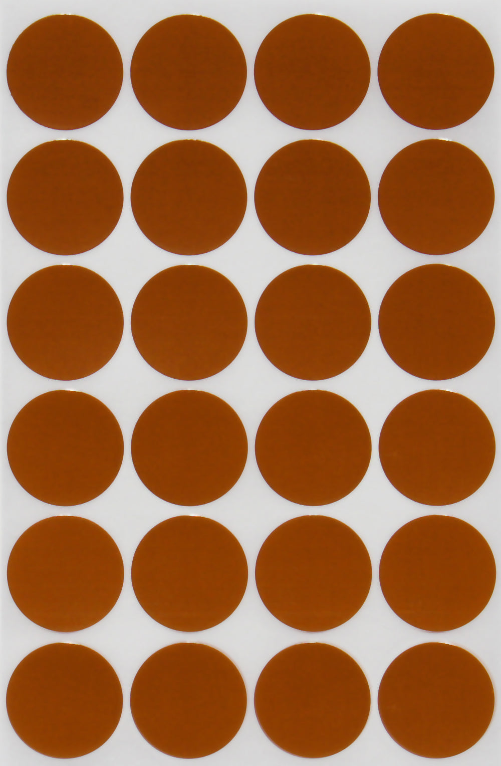 Small Orange Dot Stickers 1/2 Inch