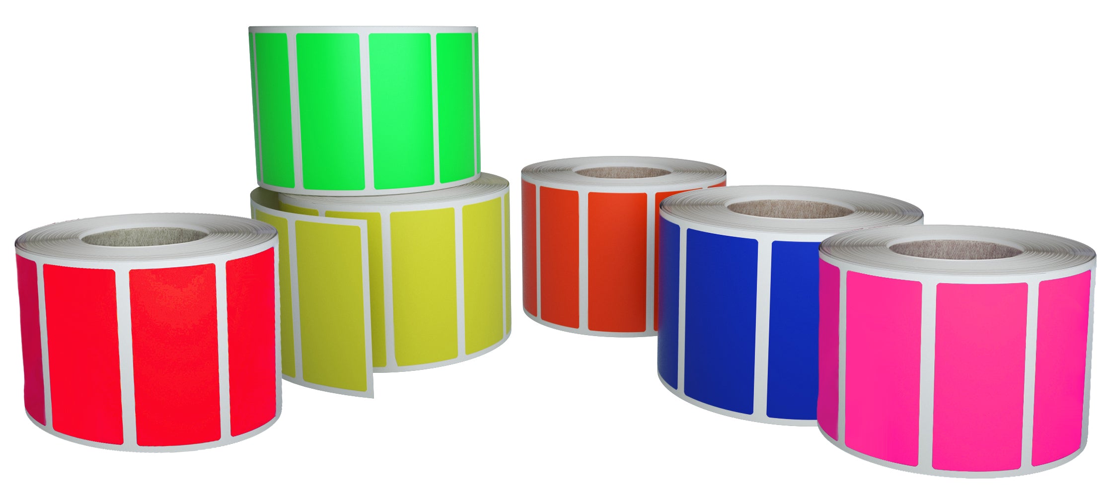 Rectangular stickers rolls 1.57 x 0.75 inch Color coding labels 40mm x ...