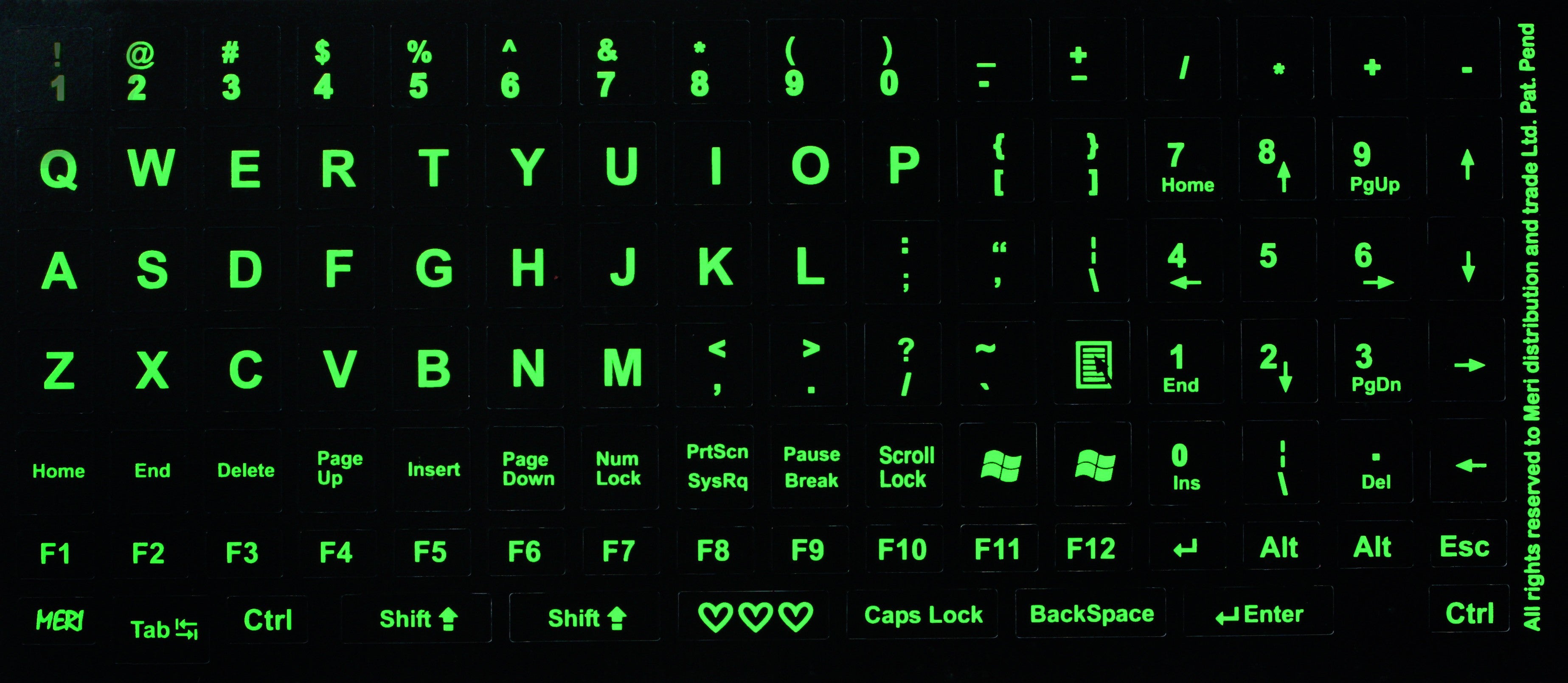 Generic Universal Replacement English Keyboard Stickers Ull Set O US - Foto 4