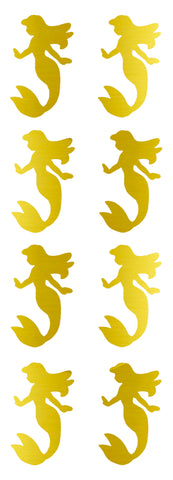 Mermaid Metallic Stickers 2 Inch For Arts And Crafts