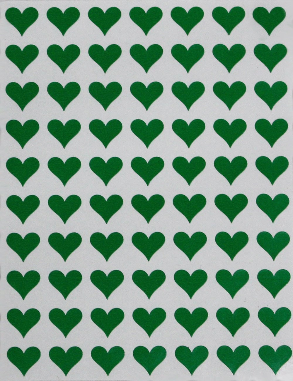 Royal Green Small Heart Stickers Roll 1/2 inch Heart Sticker for  Stationery, Gift Packaging, and Party Favors in Green (13mm) - 1250 Pack 