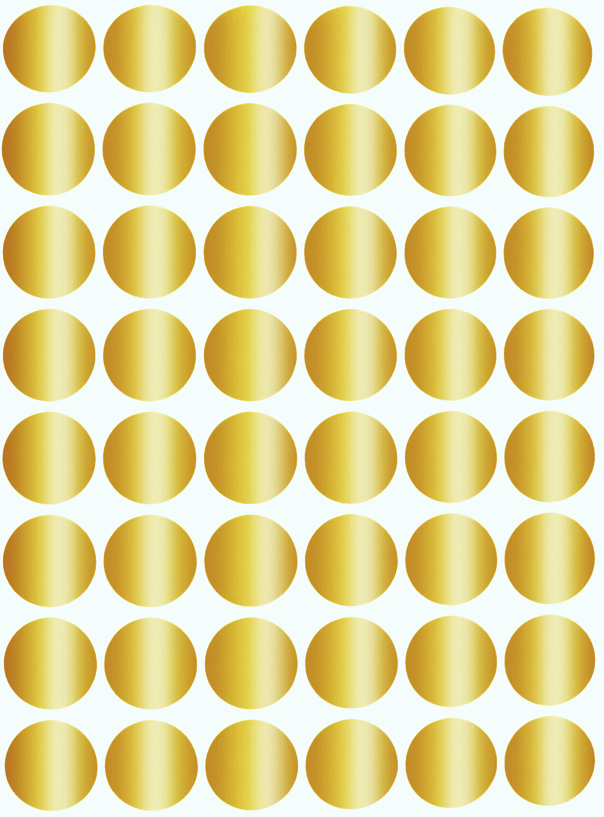 Round Stickers Approximately ~ 3/4 17 mm, Gold Dot Sticker 0.69 inch Label in 720 Pack by Royal Green