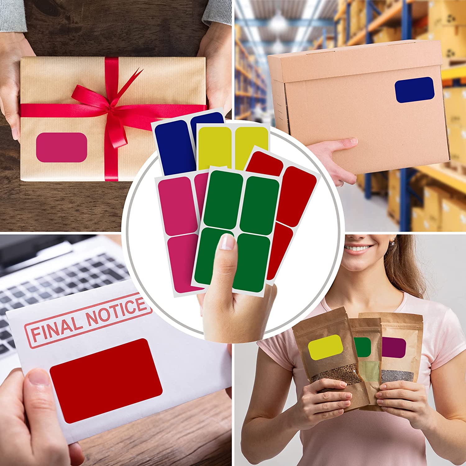 Rectangular stickers 3 x 2 inch Classic colors 7.5 cm x 5 cm – Royal ...