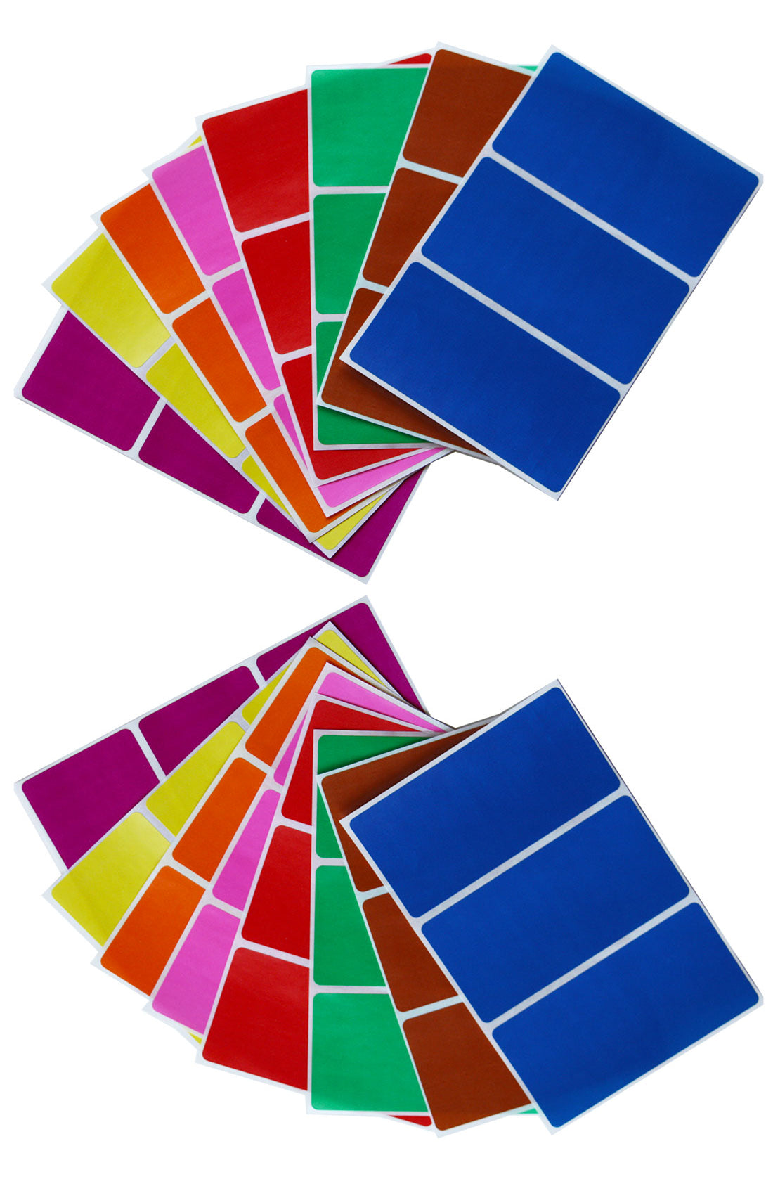 Rectangular stickers 4 x 2 inch Combo colors 102mm x 51mm – Royal Green ...