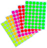 Dot stickers 11/16 inch Neon colors 17mm