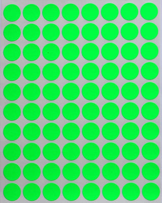 Dot stickers 1 inch Neon colors 25mm – Royal Green Market