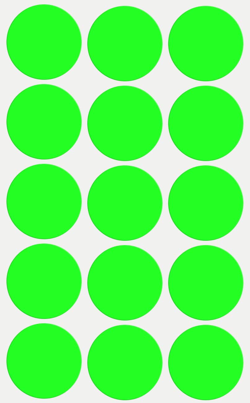 Dot Stickers 3/8 inch Neon Colors 10mm 700 / Neon Yellow