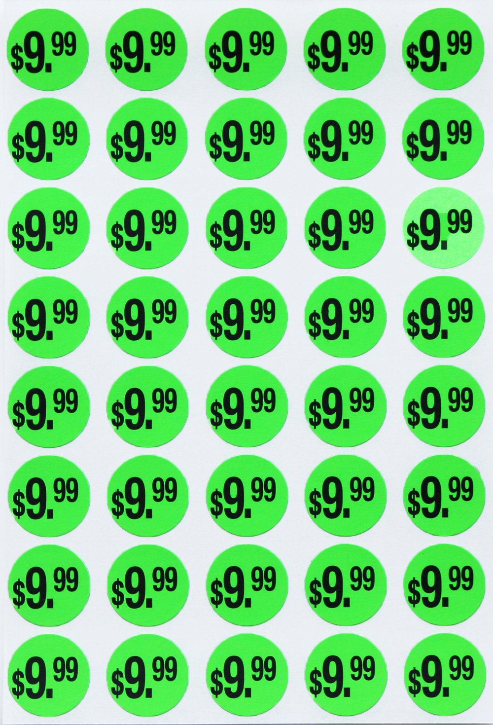 Price Dot Stickers 3/4 Inch Neon Color Labels 19mm – Royal Green