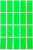 Rectangular stickers 1.57 x 0.75 inch Neon colors 40mm x 19mm