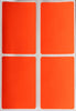 Rectangular stickers 3 x 2 inch Neon colors 7.5 cm x 5 cm