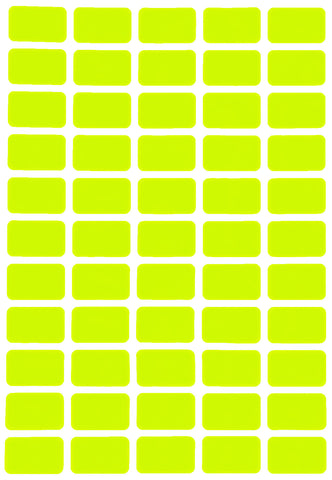 Rectangular stickers 1 x 0.625 inch classic colors 25.5mm x 16mm