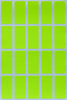 Rectangular stickers 1.57 x 0.75 inch Neon colors 40mm x 19mm