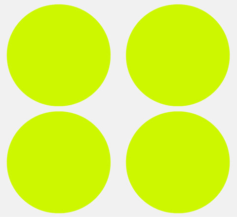 Dot stickers 3 inch neon colors 75mm