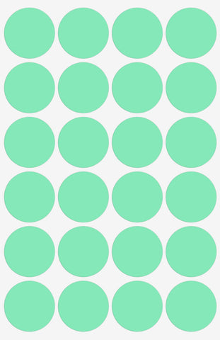 Dot stickers 1 inch Pastel Colors 25mm