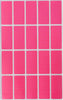 Rectangular stickers 1.57 x 0.75 inch classic colors 40mm x 19mm