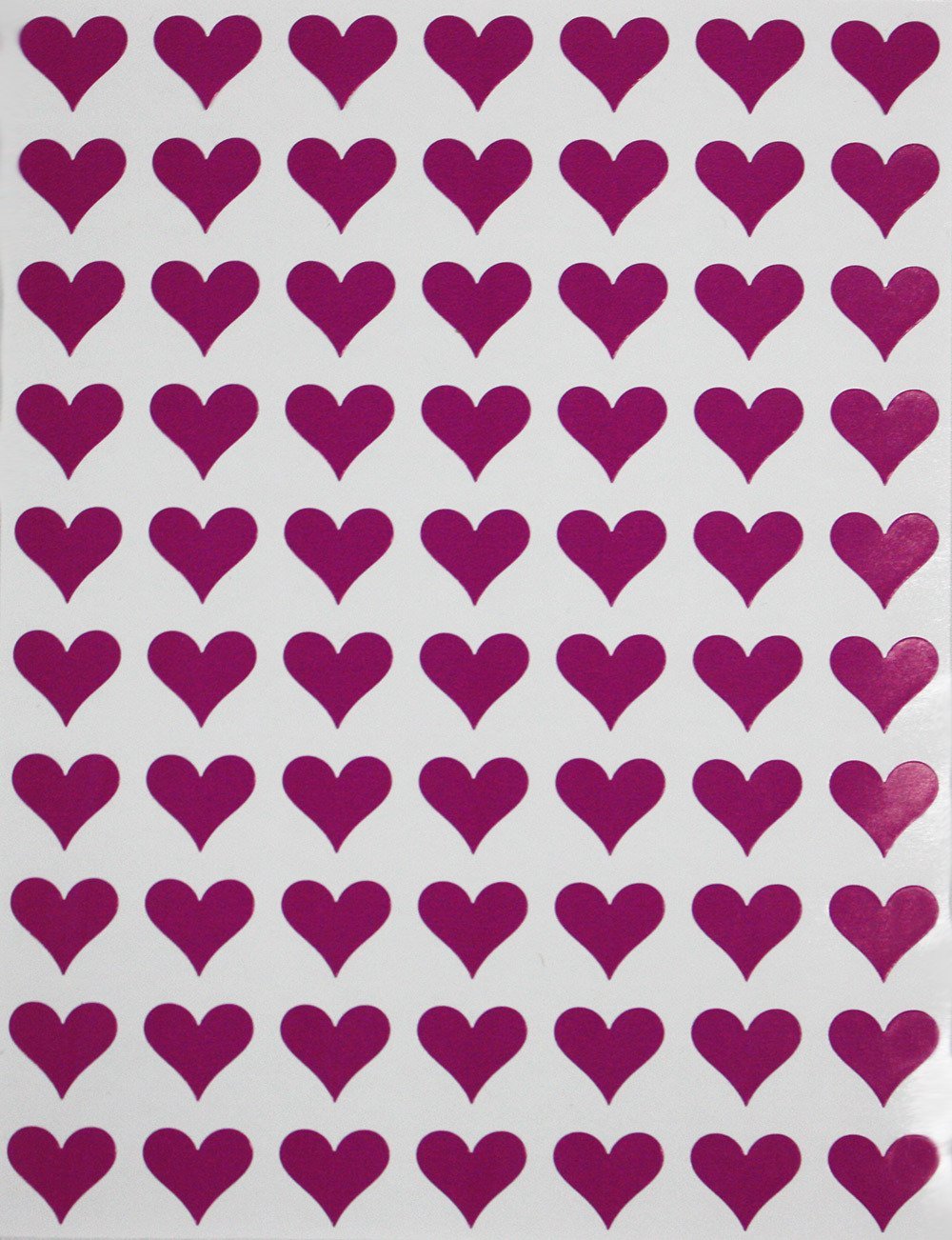 Heart Stickers 1/2 inch Label Rolls 13mm 1250 / Rose Gold