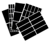 Rectangular Self Adhesive Labels Multi Size Sticker Packs