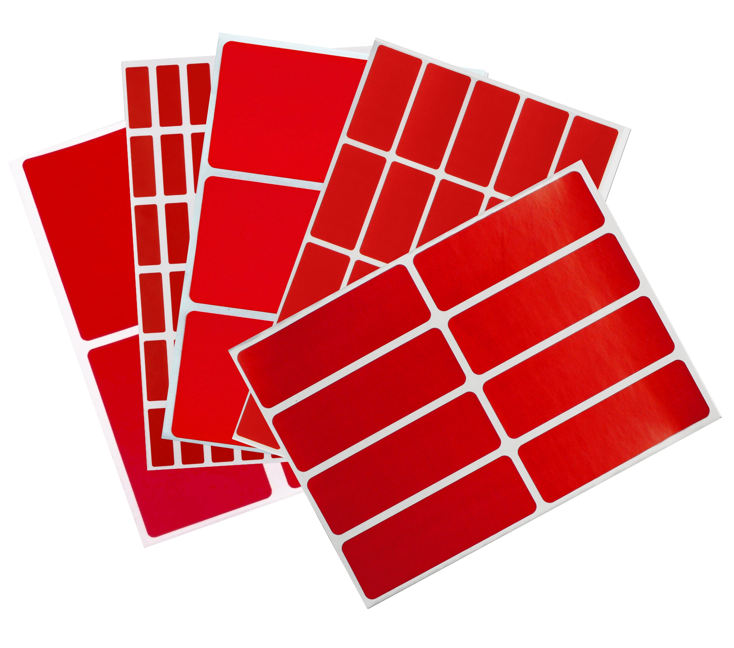 Rectangular Self Adhesive Labels Multi Size Sticker Packs – Royal Green ...
