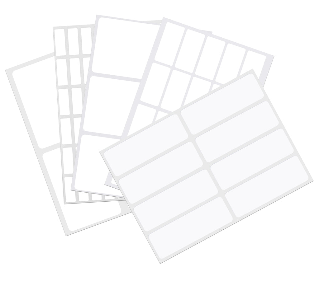 Rectangular Self Adhesive Labels Multi Size Sticker Packs – Royal Green ...