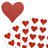 Valentines Day Decoration Glitter Stickers 1.5 x 1.75 Inch
