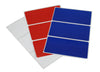 Red, White and Blue rectangular labels 4 x 2 inch 4th of July American 36 pack