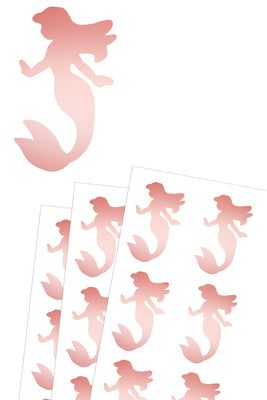 Mermaid Metallic Stickers 2 Inch For Arts And Crafts